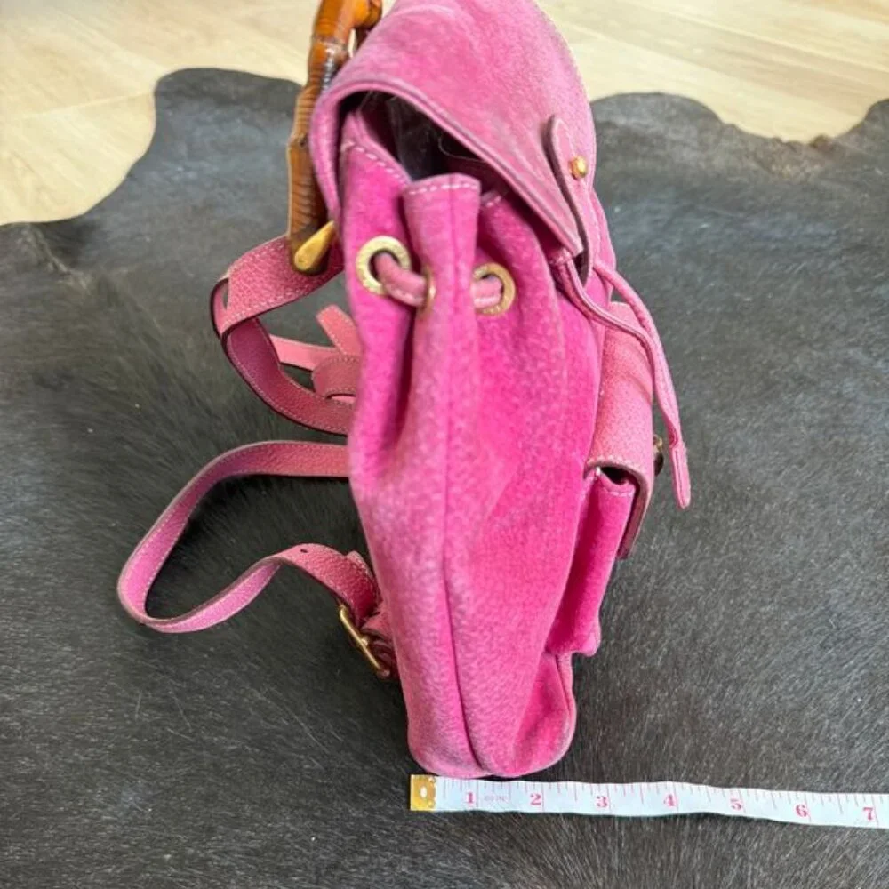 Gucci Bamboo Suede Backpack - Picture 10 of 10